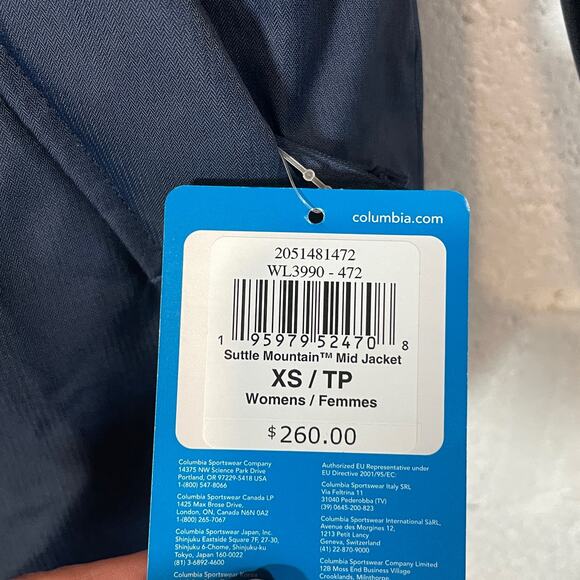 Columbia Women's Suttle Mountain Mid Jacket XS Blue - Picture 8 of 9